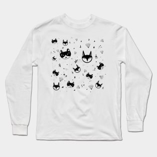 Cats Graphic Long Sleeve T-Shirt